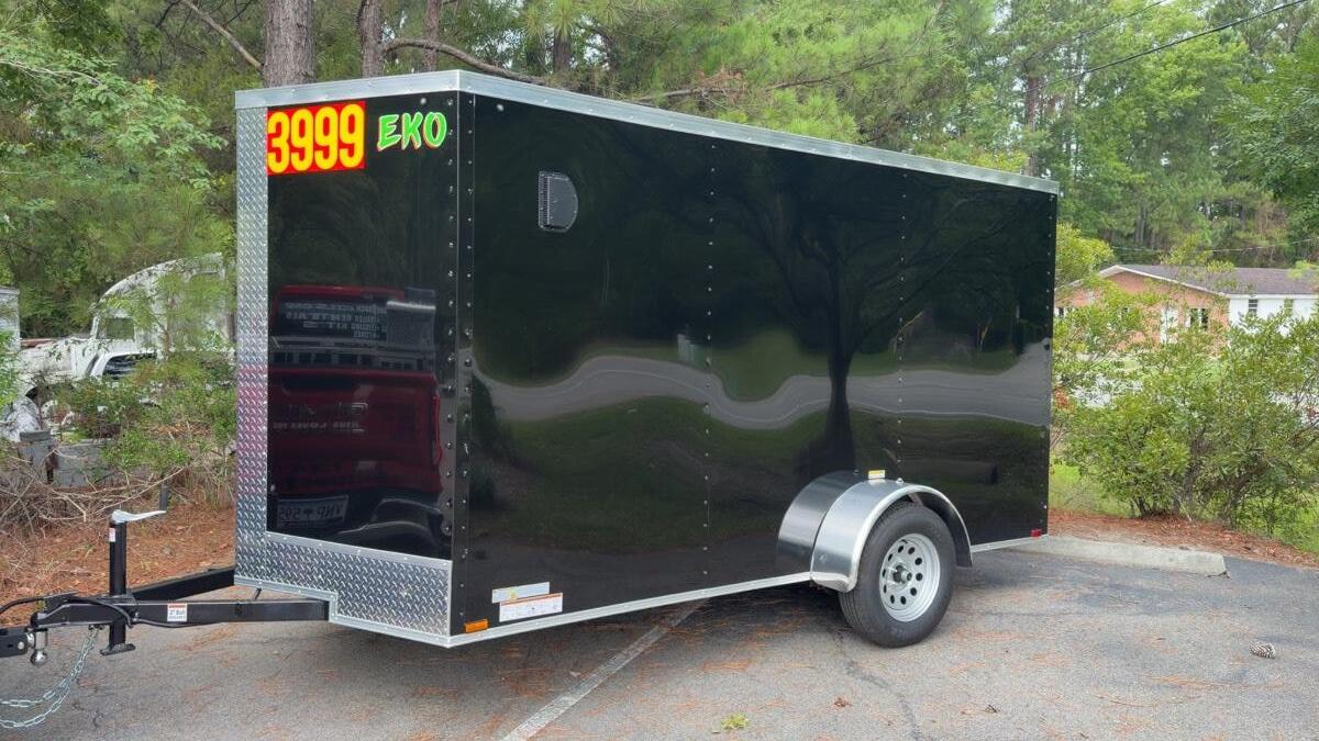 2026 Eko 6x12 v nose enclosed trailer
