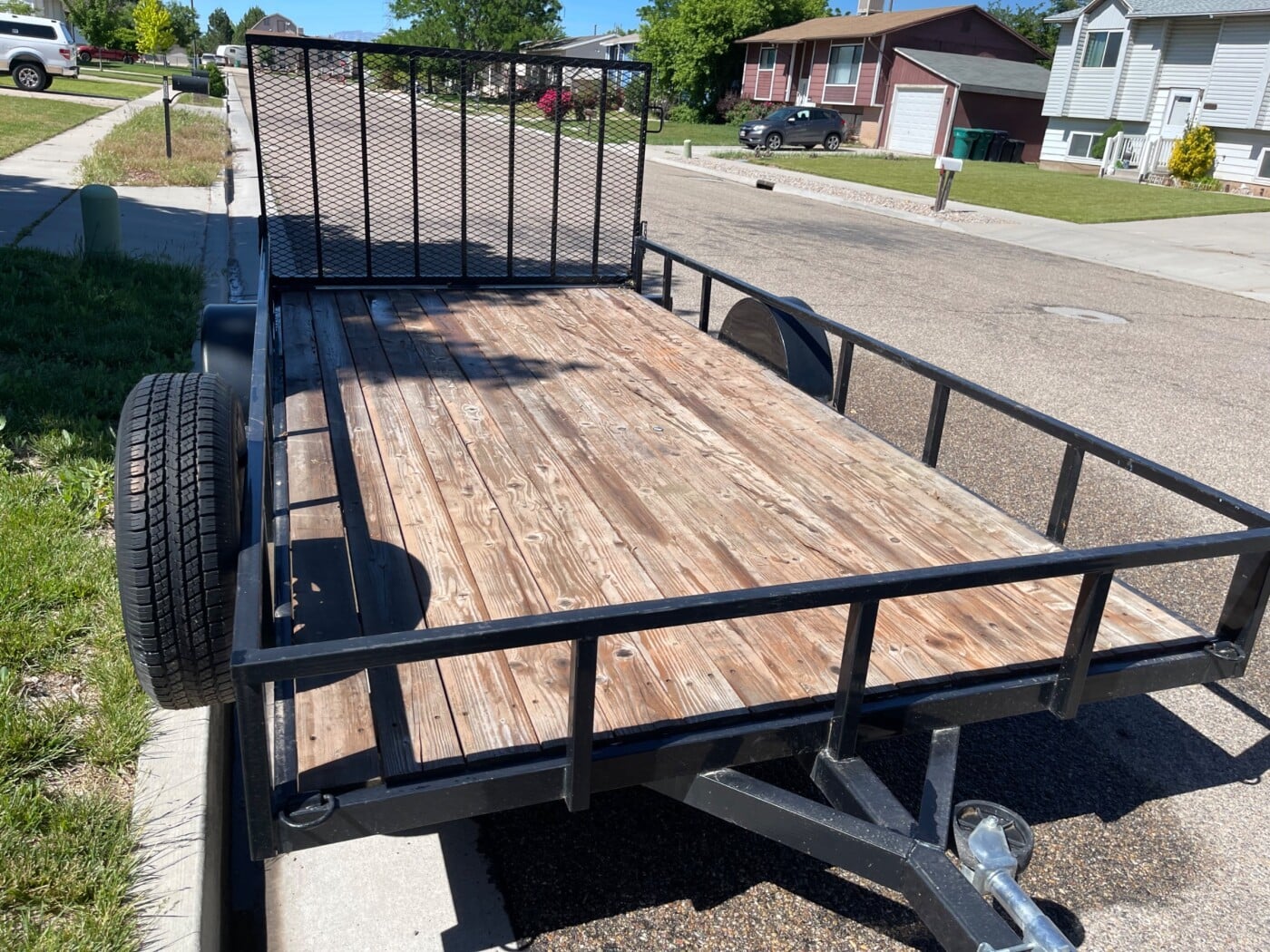 6x14 single axle trailer