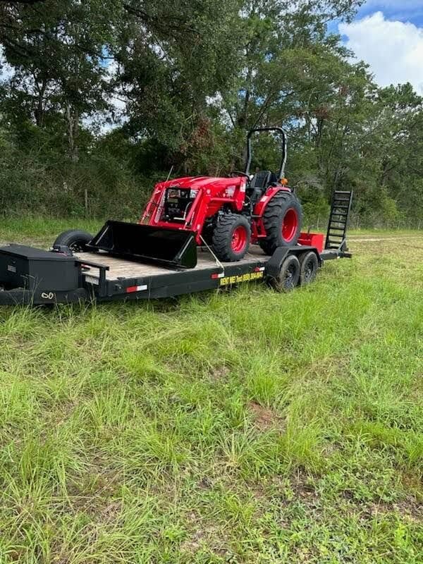 24ft Car/ Equipment Trailer With 12K Winch.