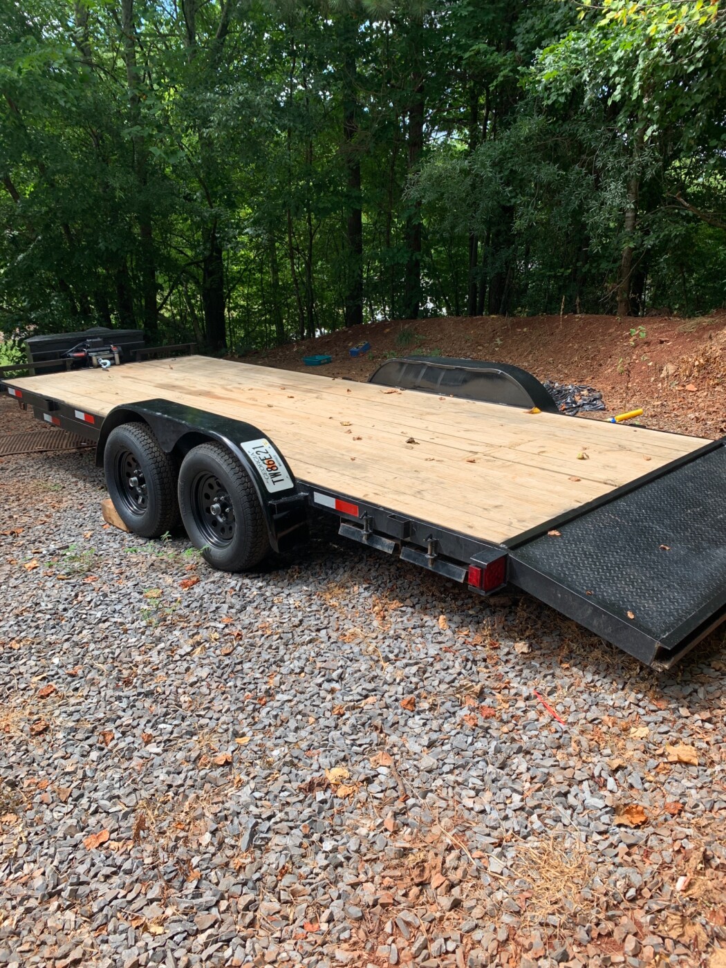 20ft x 82 inch carhauler with winch