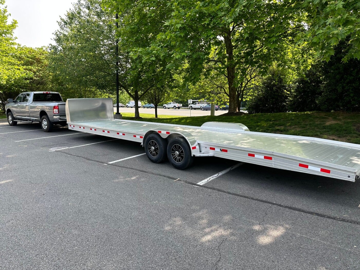 2023 J&F Trailers FRFBE3427 Two Car Aluminum Trailer