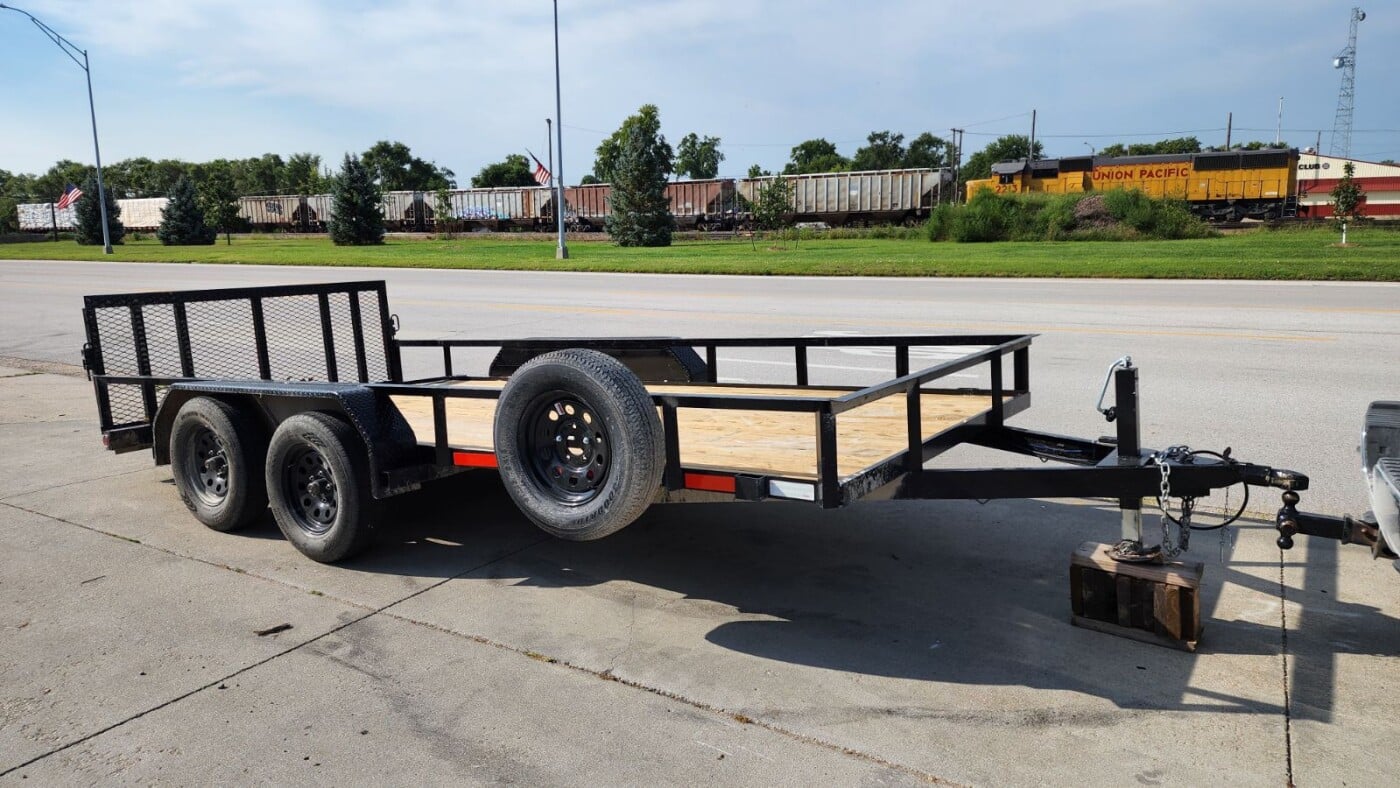 2024 KL MFG 83”x16’ TA UT 7k Utility Trailer