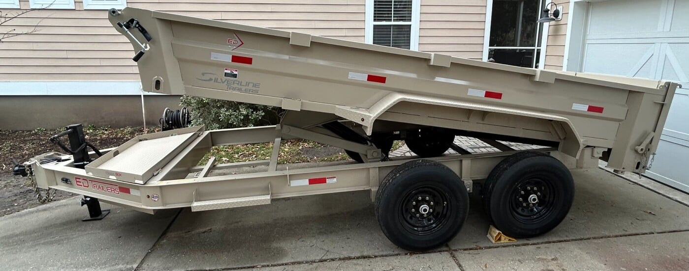 2025 ED 14ft x 7ft Dump Trailer