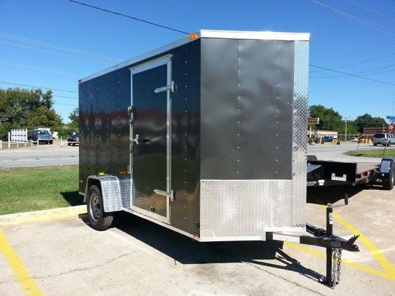 2023 larkin 6x12  6x12 enclosed v nose with ramp