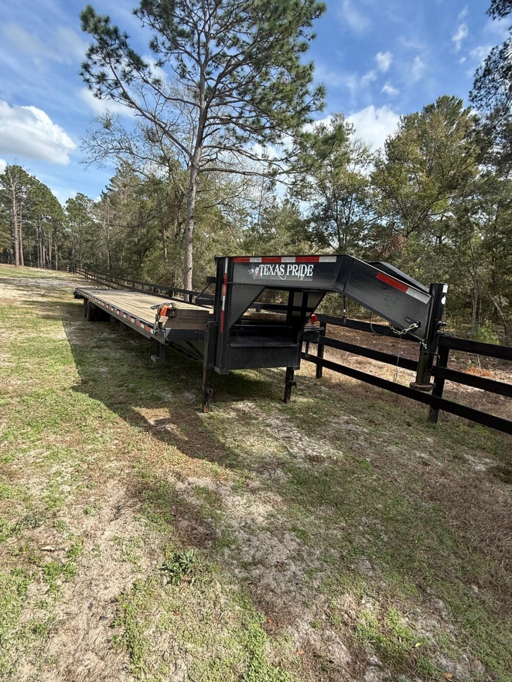 2024 TEXP Gooseneck Flatbed 40+5 ft with Mega Ramps Commercial Trailer
