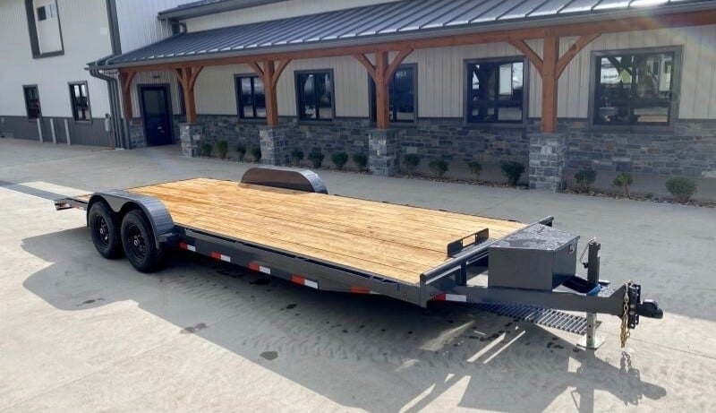 2025 Native 7x20 ft Flatbed Trailer w/ Winch & Straps