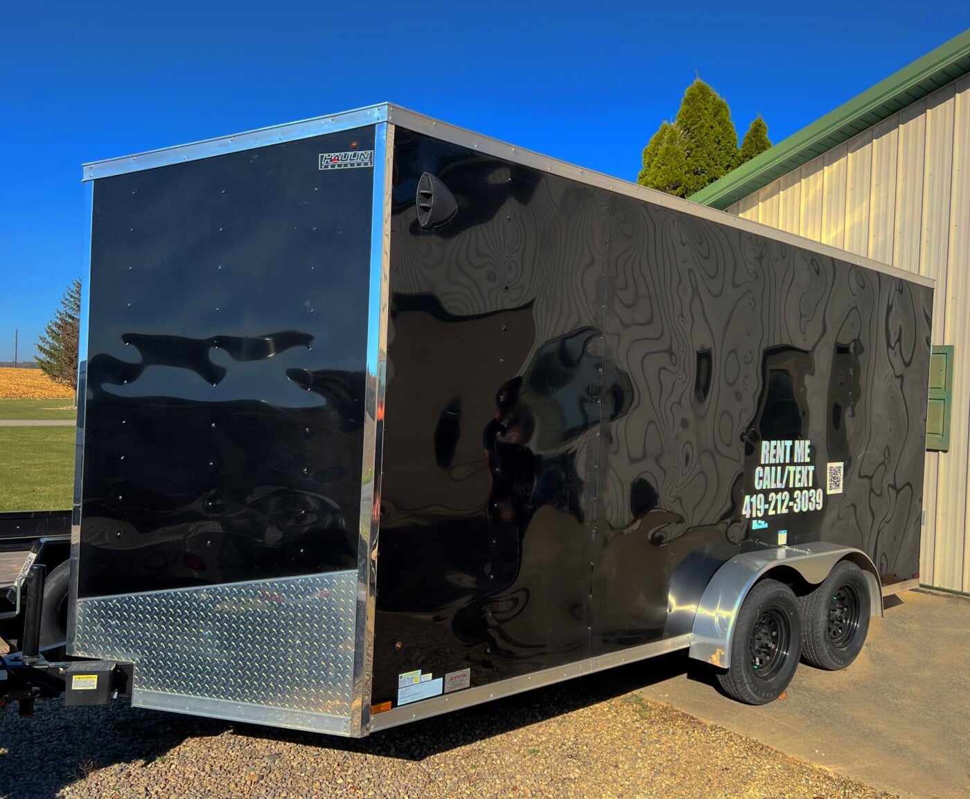2023 Haulan Enclosed Trailer 7X16 with 7' Height