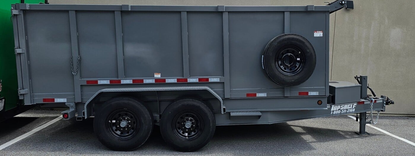 2025 Top Shelf 16T 14Ft Telescopic Dump Trailer
