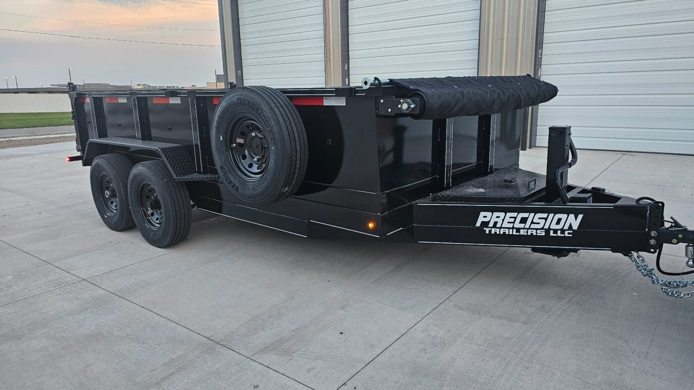 2025 PRECISION DUMP TRAILER 14FT 14K Bumper Pull