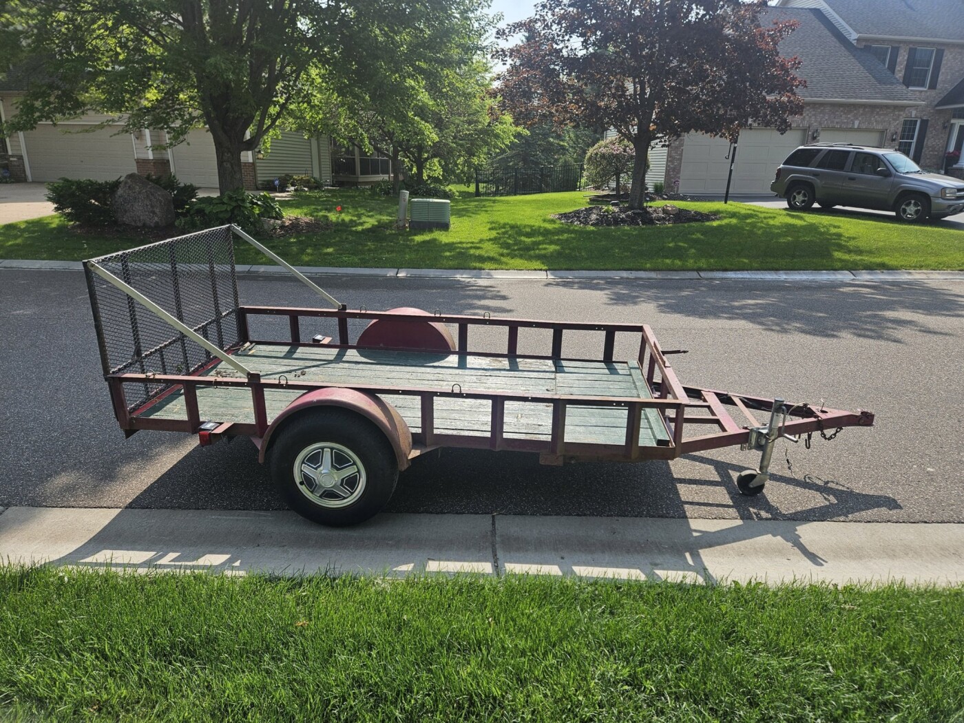 1996 Atwood Utility 10 ft flatbed utility trailer