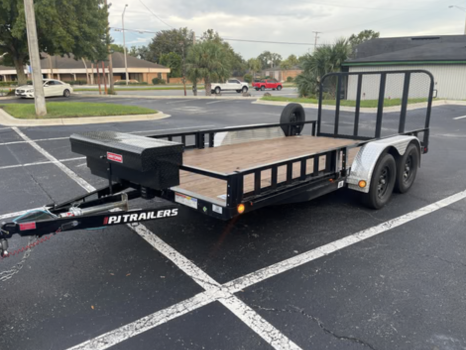 2022 PJ Utility  7X16 Dual Axle Trailer