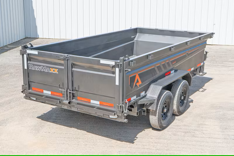 2025 Rawmaxx GDX Knight 14ft RawMaxx Dump Trailer