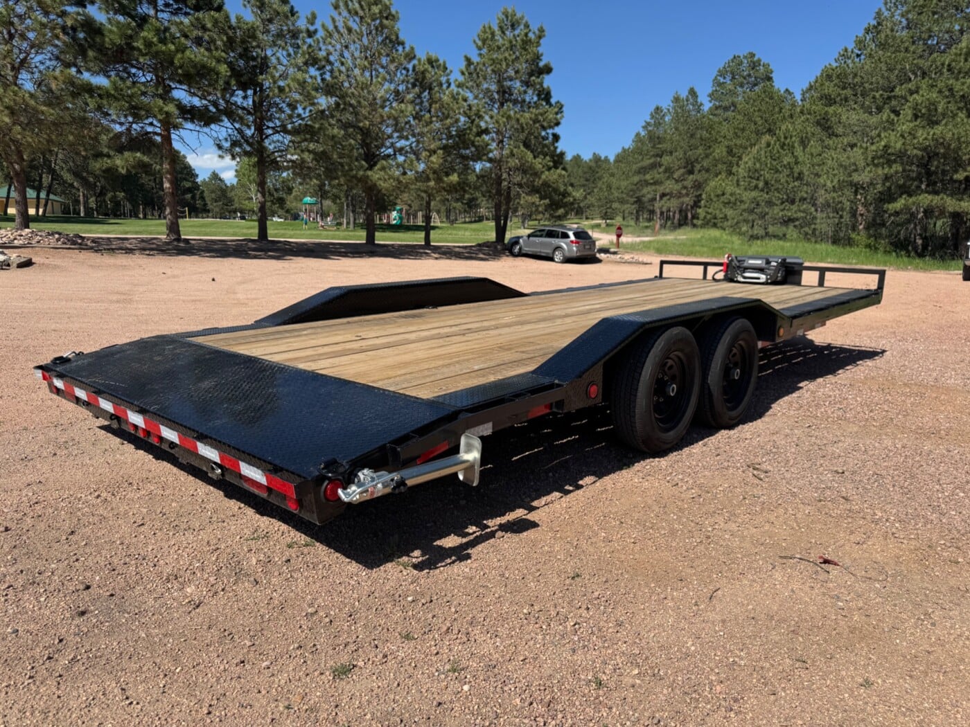 2025 PJ Trailers B5 22' Wide  Car Hauler w/ Winch!