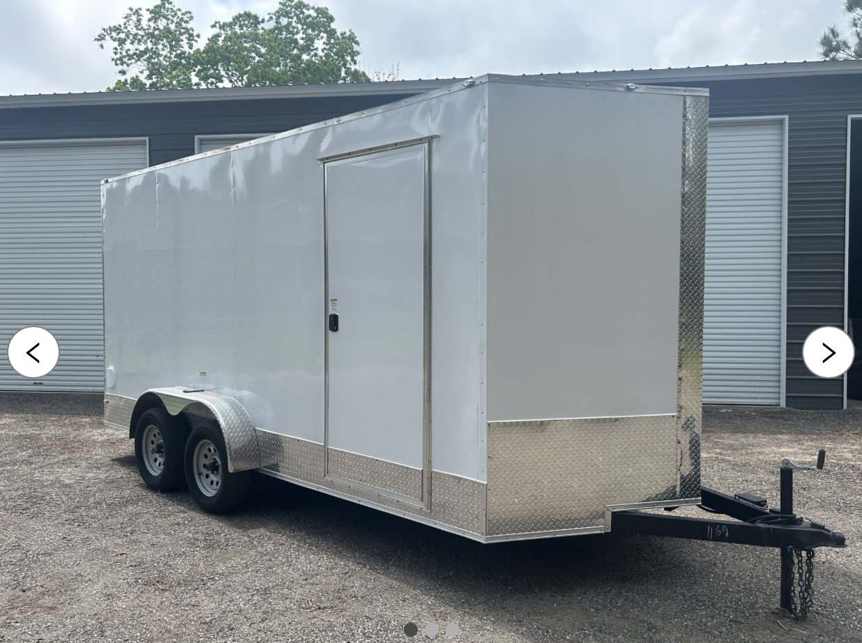 2021 7x16' JCMI Enclosed Trailer