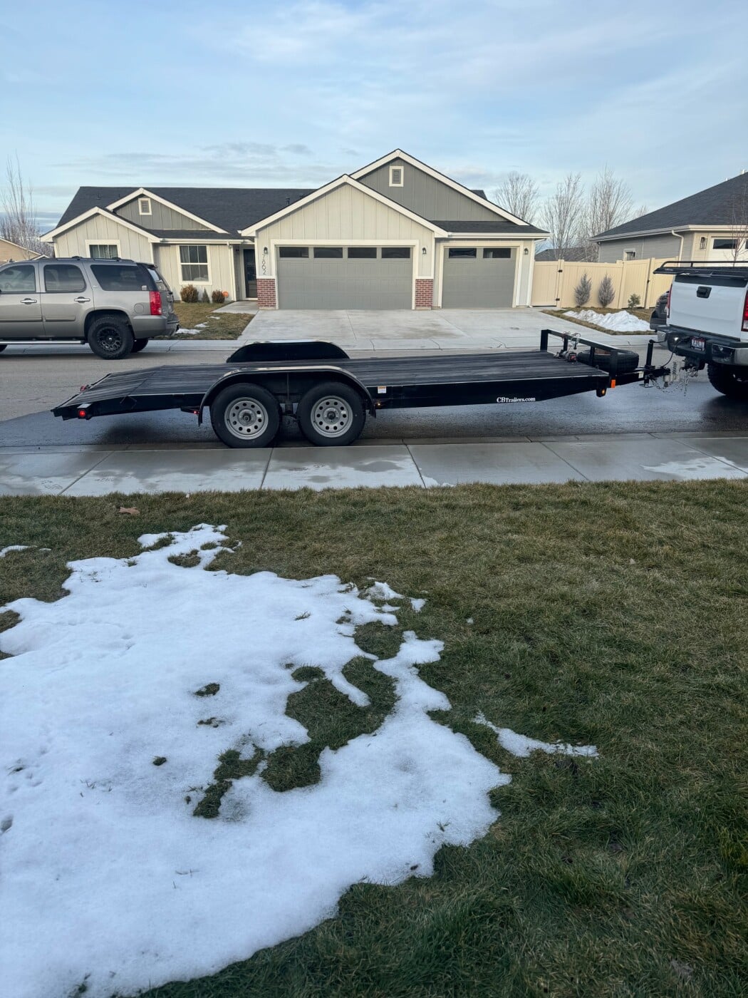 2022 c and b  car hauler 18 foot with dovetail