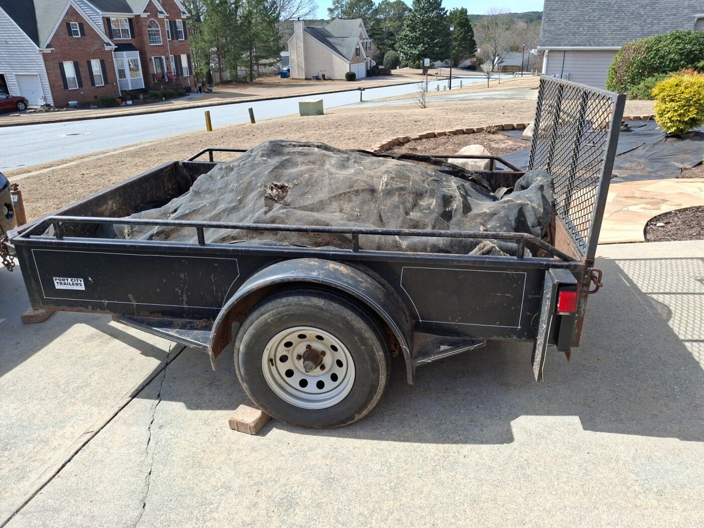 1996 Port CIty 5x8 5x8 open top utility trailer