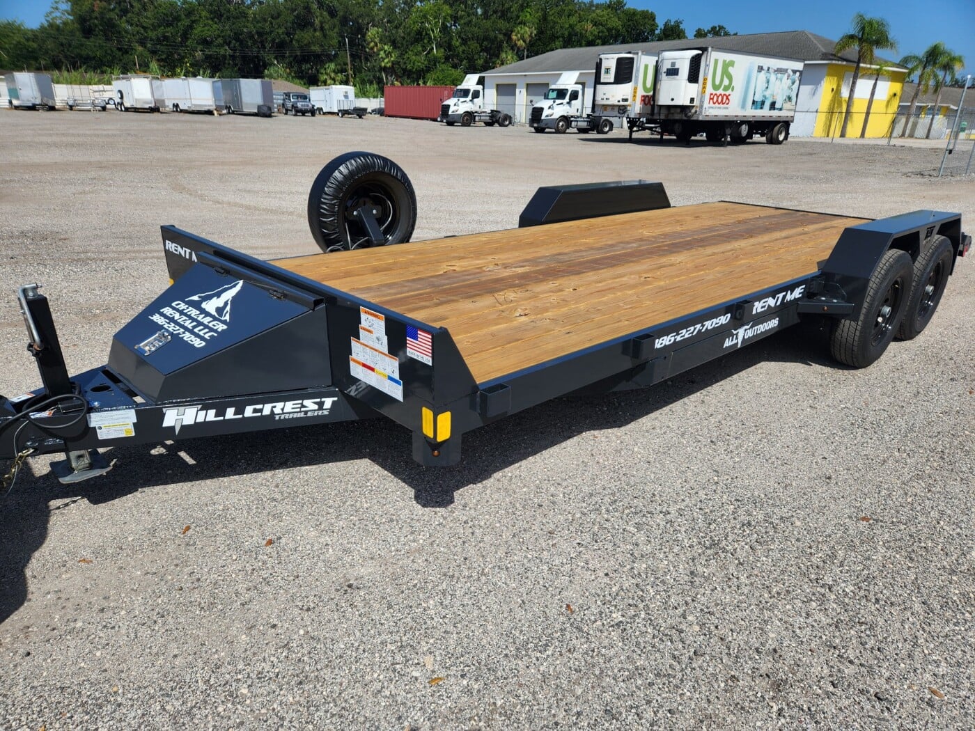 2025 Hillcrest 7x20 10k Flatbed Car Hauler