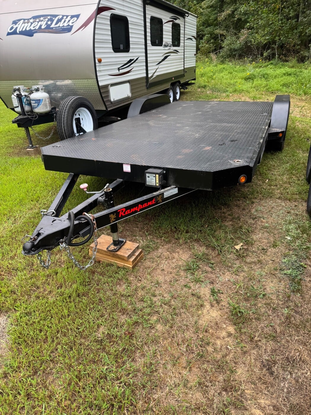 2019 Rampant 7x19 Steel deck car hauler