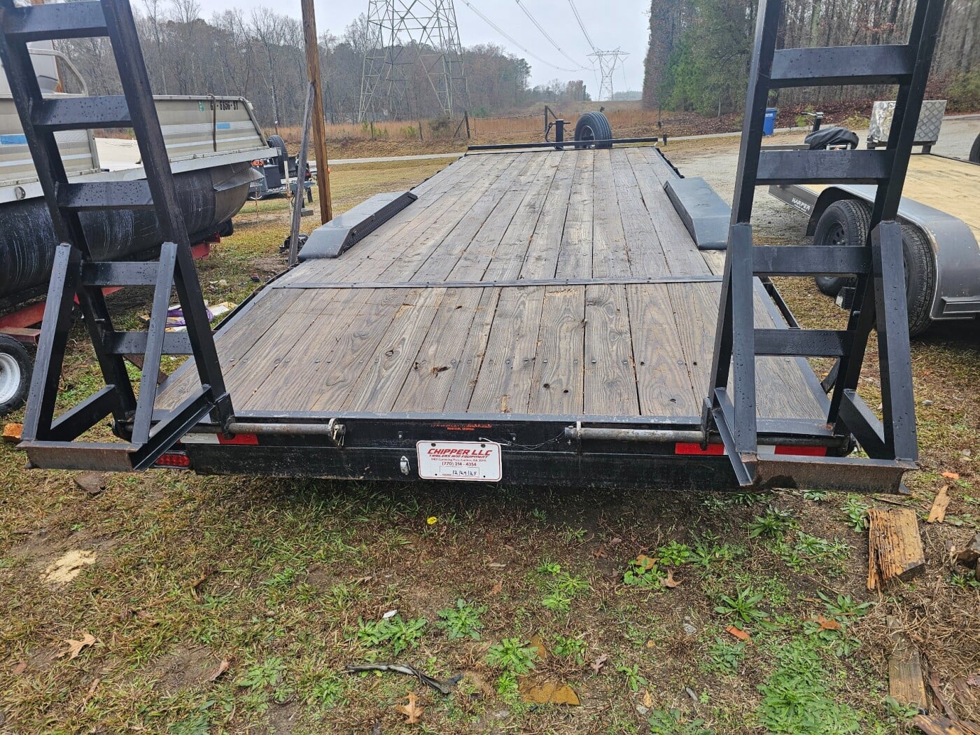 2022 Down to earth 24ft14k Flat bed equipment truck trail