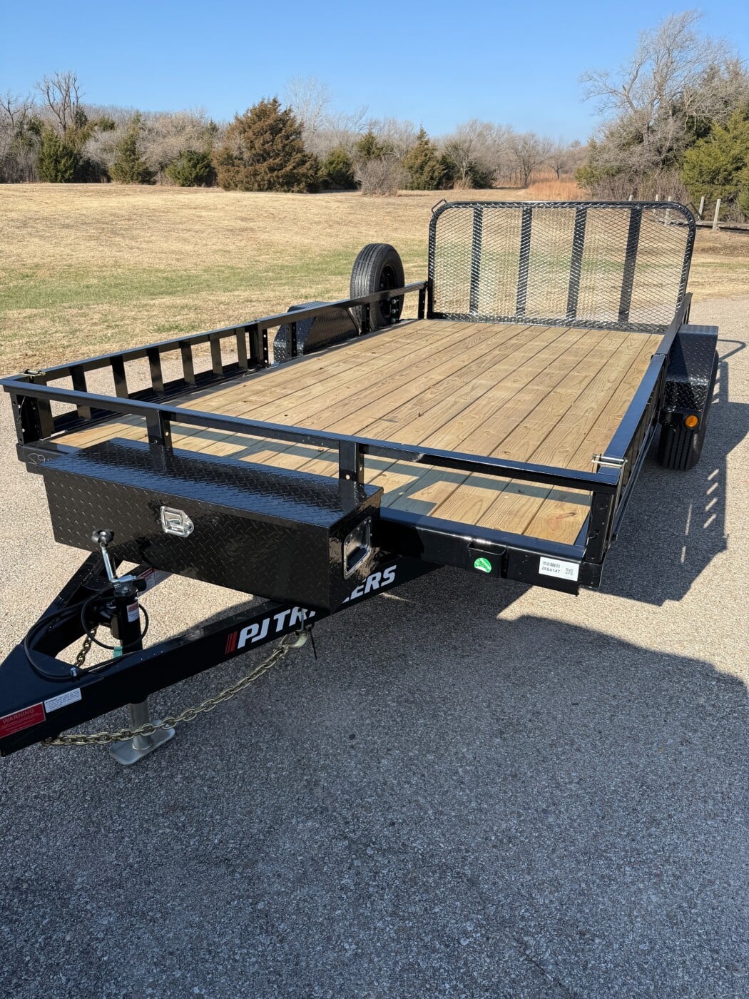 2026 PJ Trailers U8 14' Utility trailer drop gate