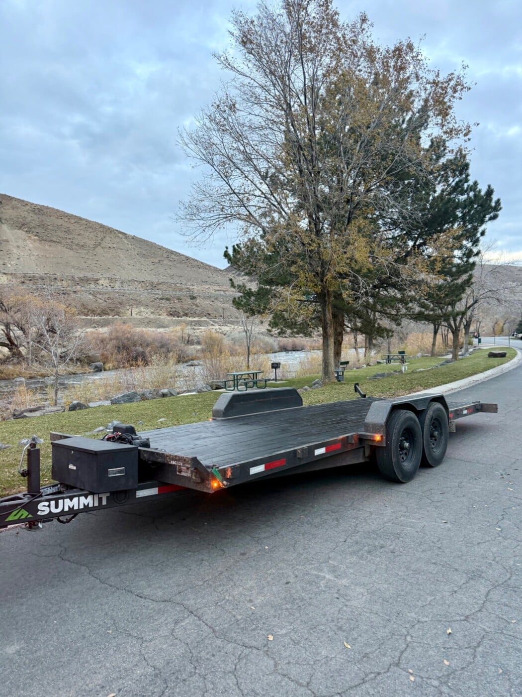 2025 Summit Gravity Tilt Trailer 7’x20’ 14k Car Hauler