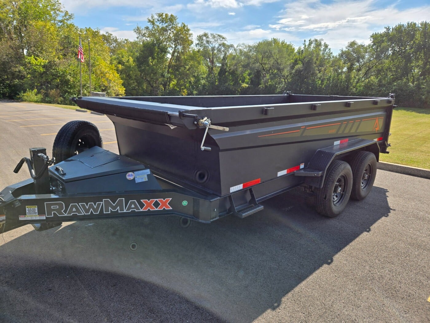 2025 Rawmaxx 6x14 2025 Rawmaxx Dump Trailer