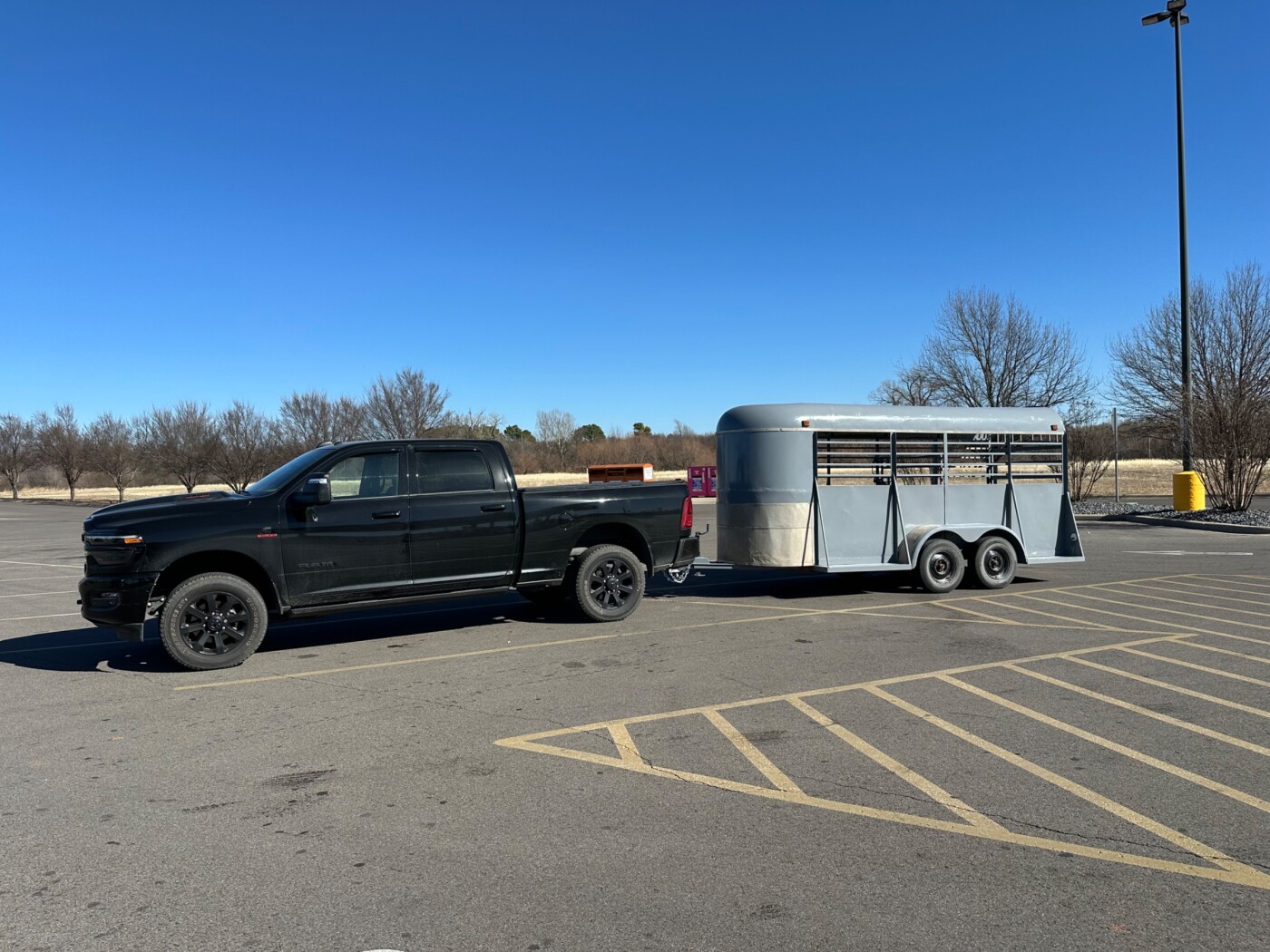 1980 W W Stock trailer 16x5 tall boy