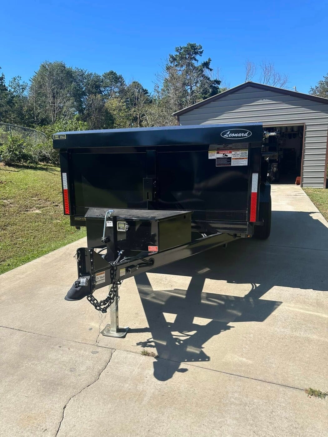 2024 griffin utility open 7/14 dump trailer