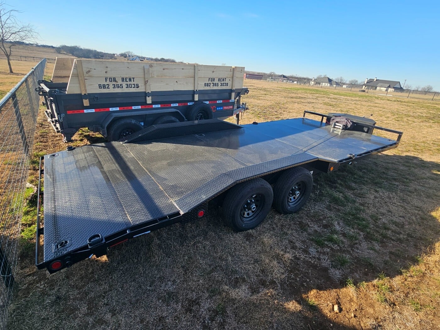 2026 PJ B5 20 ft car hauler with winch 10k