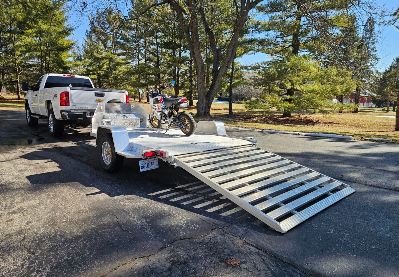 2026 Aluma MC210 Dual Motorcycle Trailer
