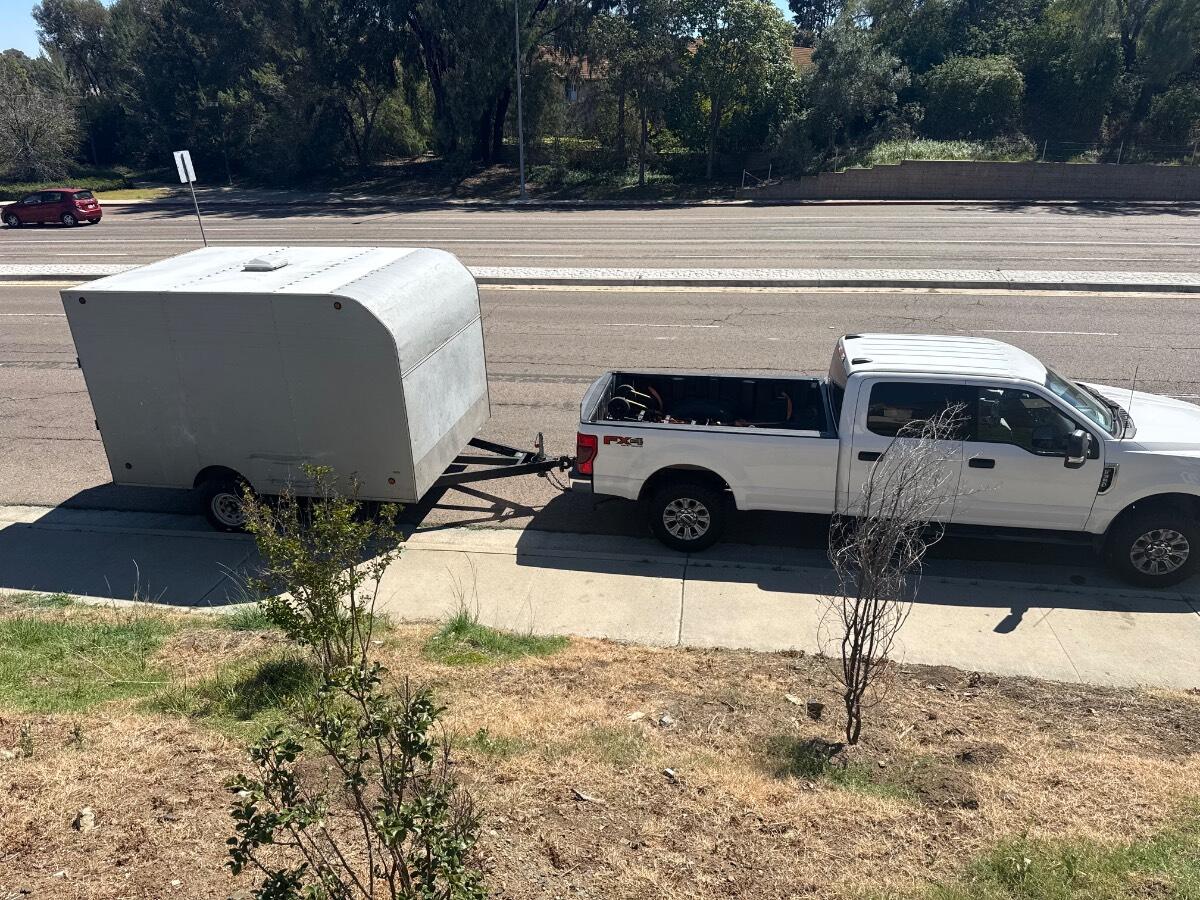 1990 Carson 8x10x12 enclosed trailer.