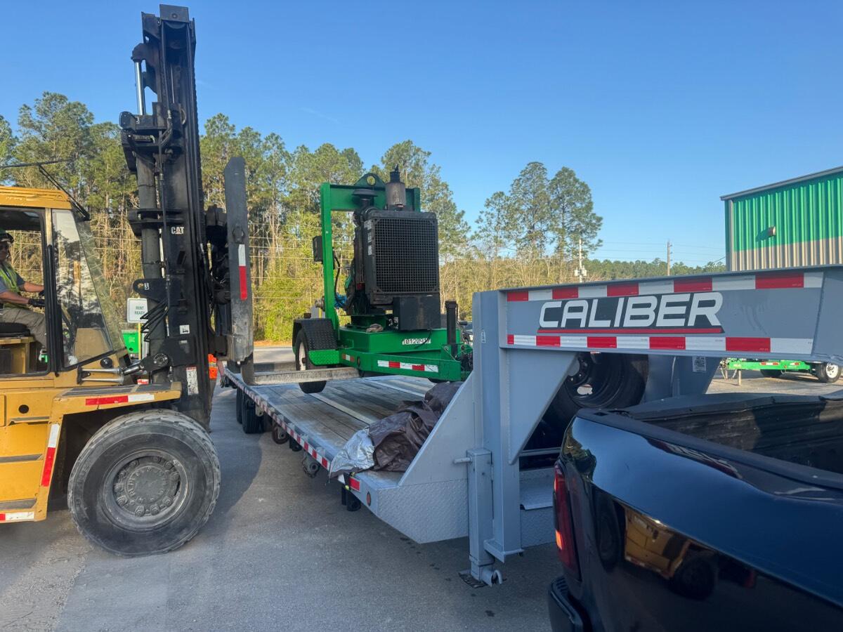 2021 Gold Caliber Flatbed Trailer With MAGA Ramp