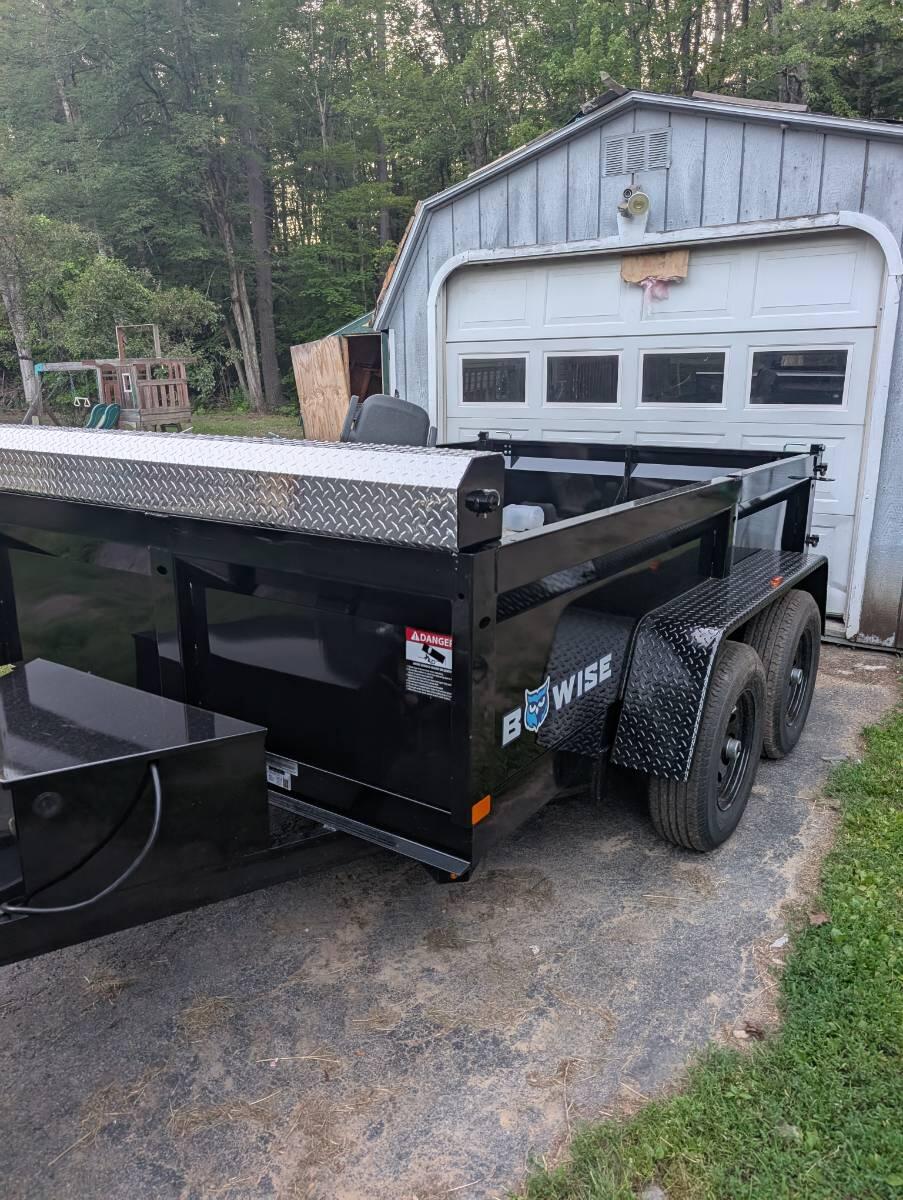 2025 B wise 6x10 dump trailer with rams