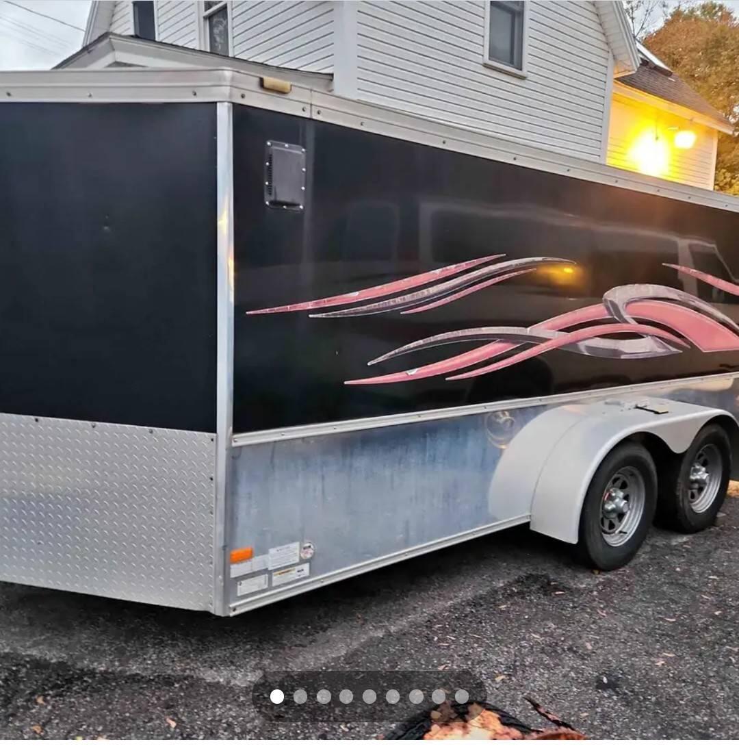 2016 Hallmark Car trailer with dovetail v