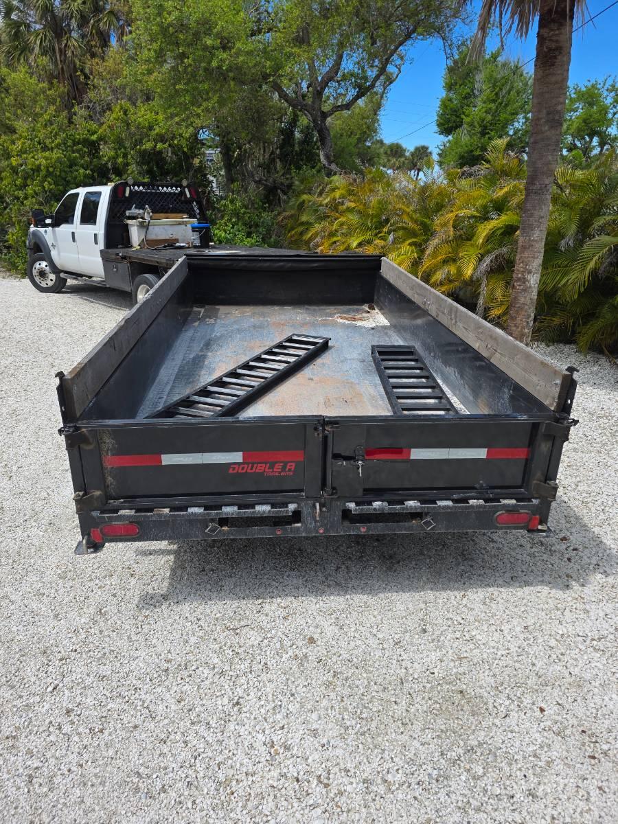 2024 Double A 7x14 Dump Trailer 15k GVW