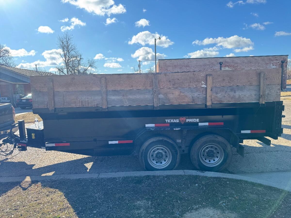 2026 Texas Pride 7x14x4 bumperpull dump trailer