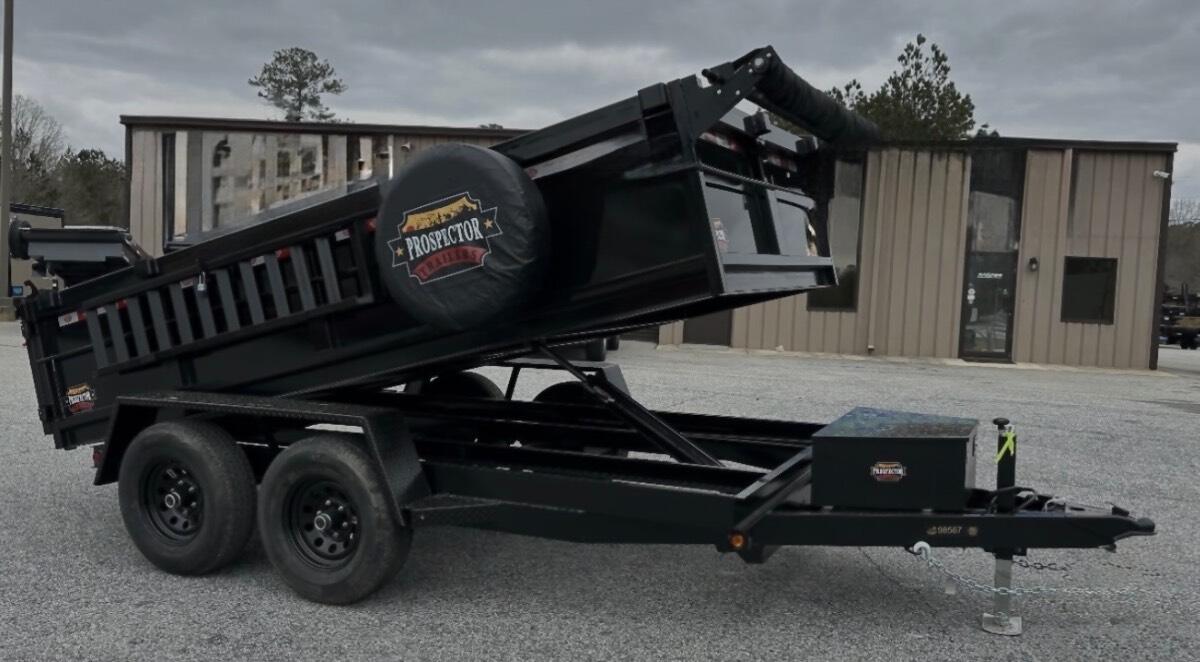 2025 Prospector 7k 6x12 dump trailer 2’ walls