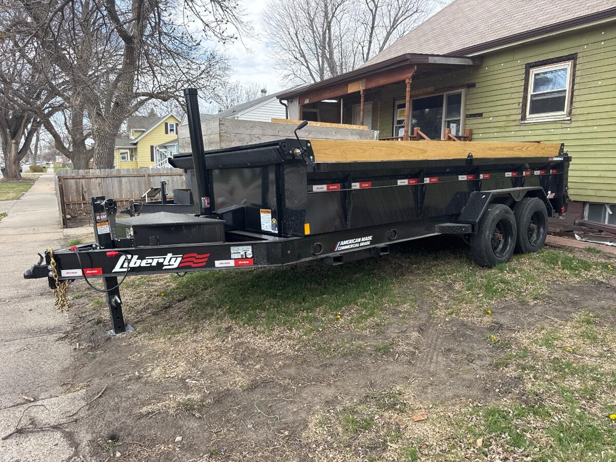 2026 Liberty 7x16x2 16k dump trailer