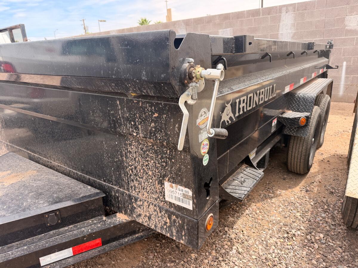 2025 Iron Bull 7x14x2 14 foot dump trailer