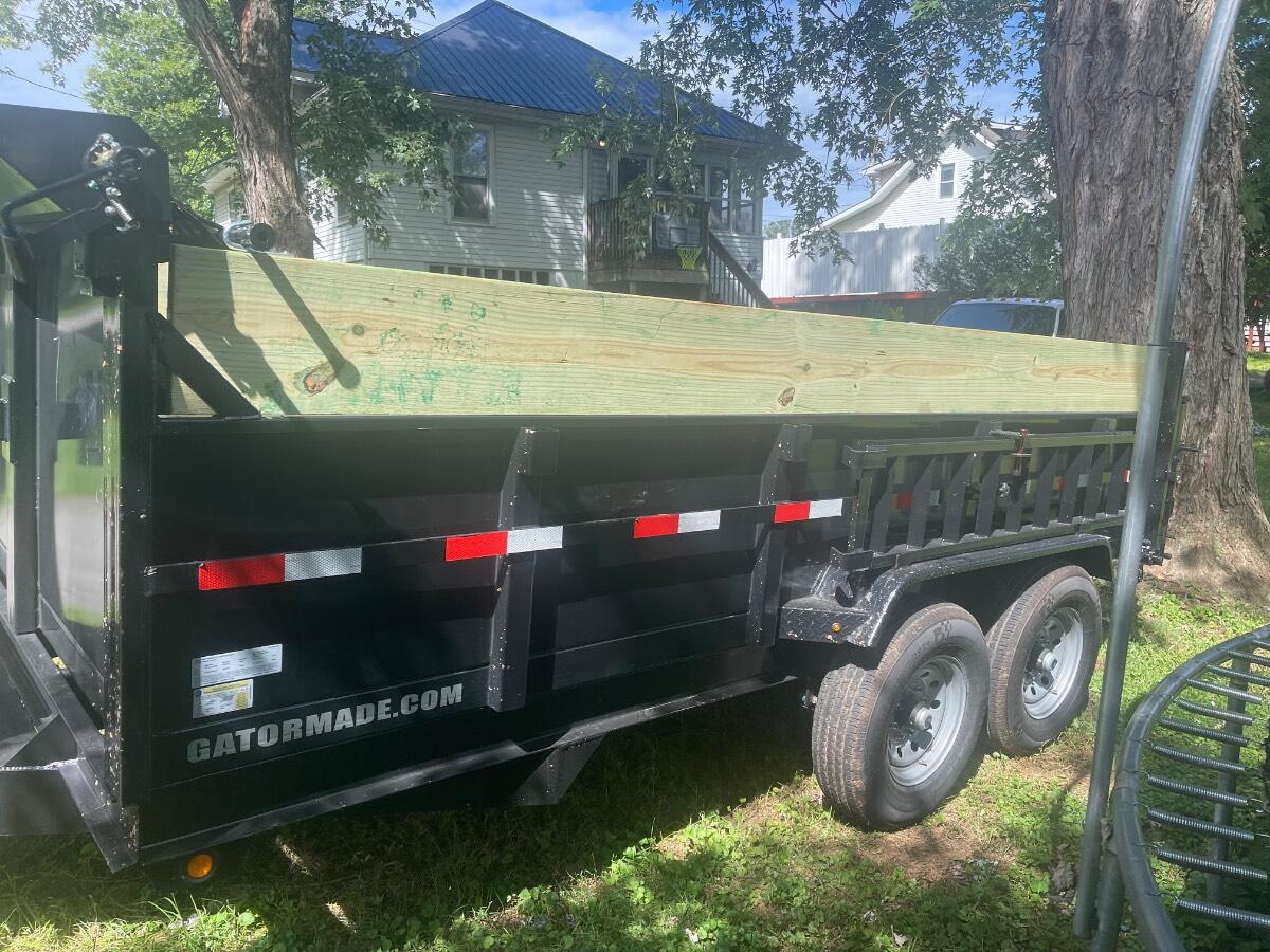 2024 Gatormade 7x14 14k dump trailer