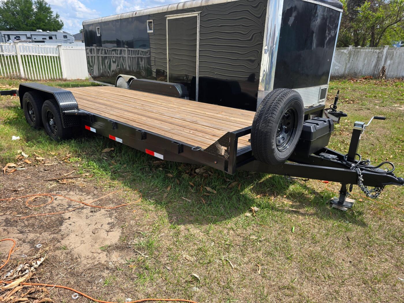 2025 TTLL 20' Wood Deck Car Hauler 10k Axle w/Winch