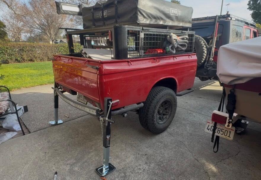 2014 Dotson truck bed trailer with pop-up tent