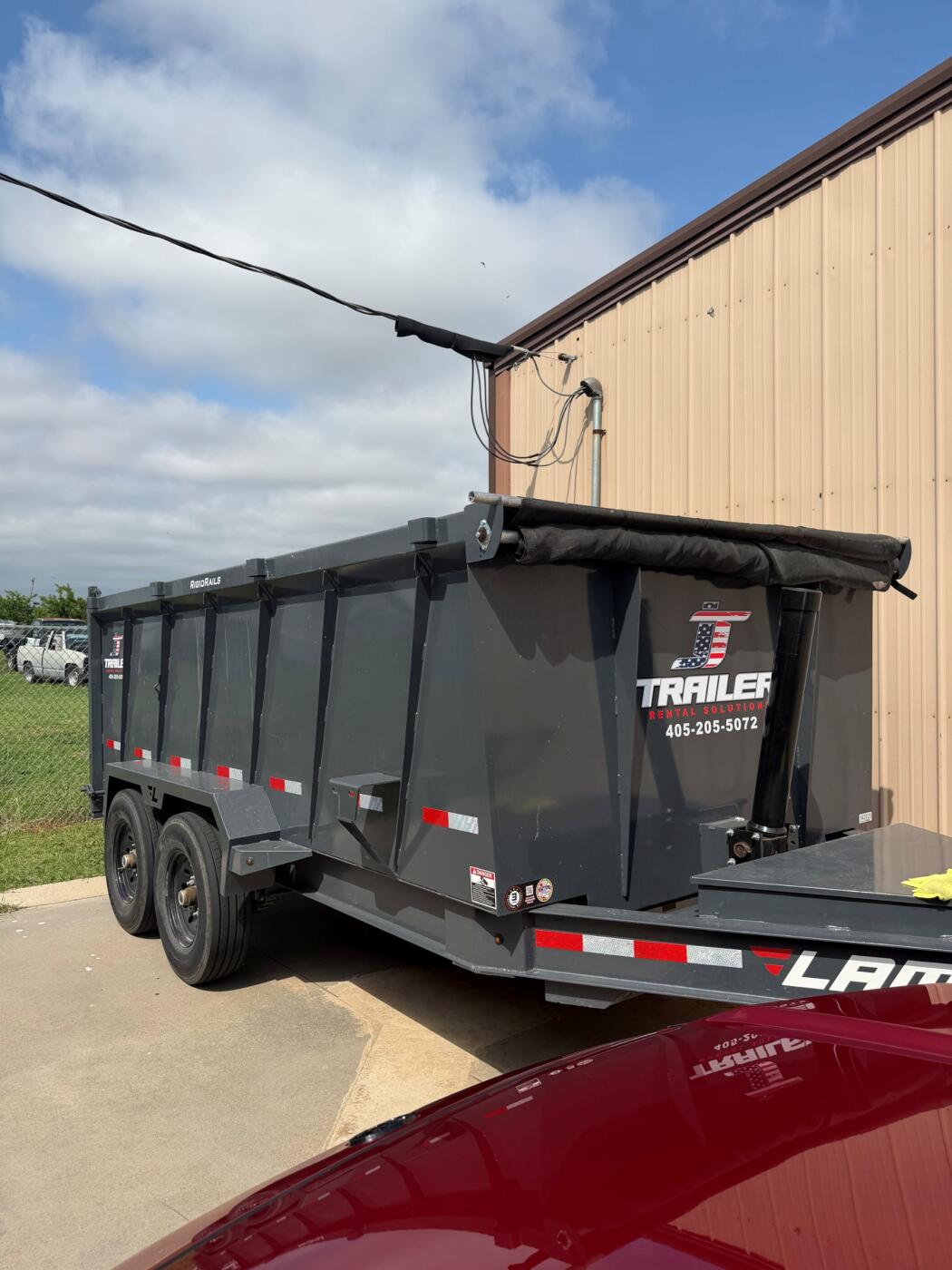 2025 Lamar Dump Trailer 14 foot long 4 foot side walls