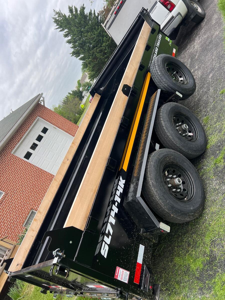 2025 Southland Bumper pull 7x14 dump trailer.