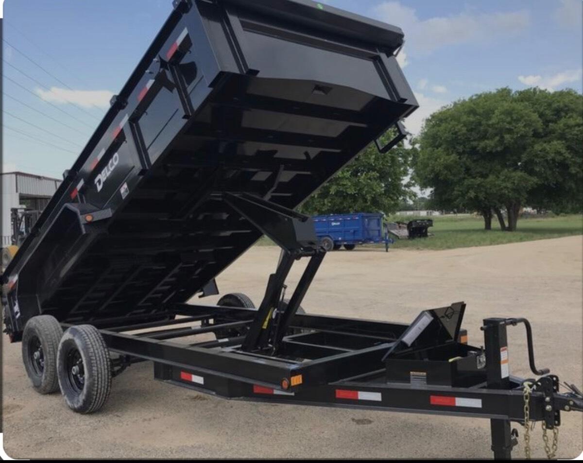 2021 Delco Dump Trailer with ramps
