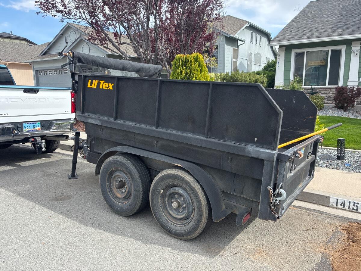2009 Home made Small double axel dump trailer