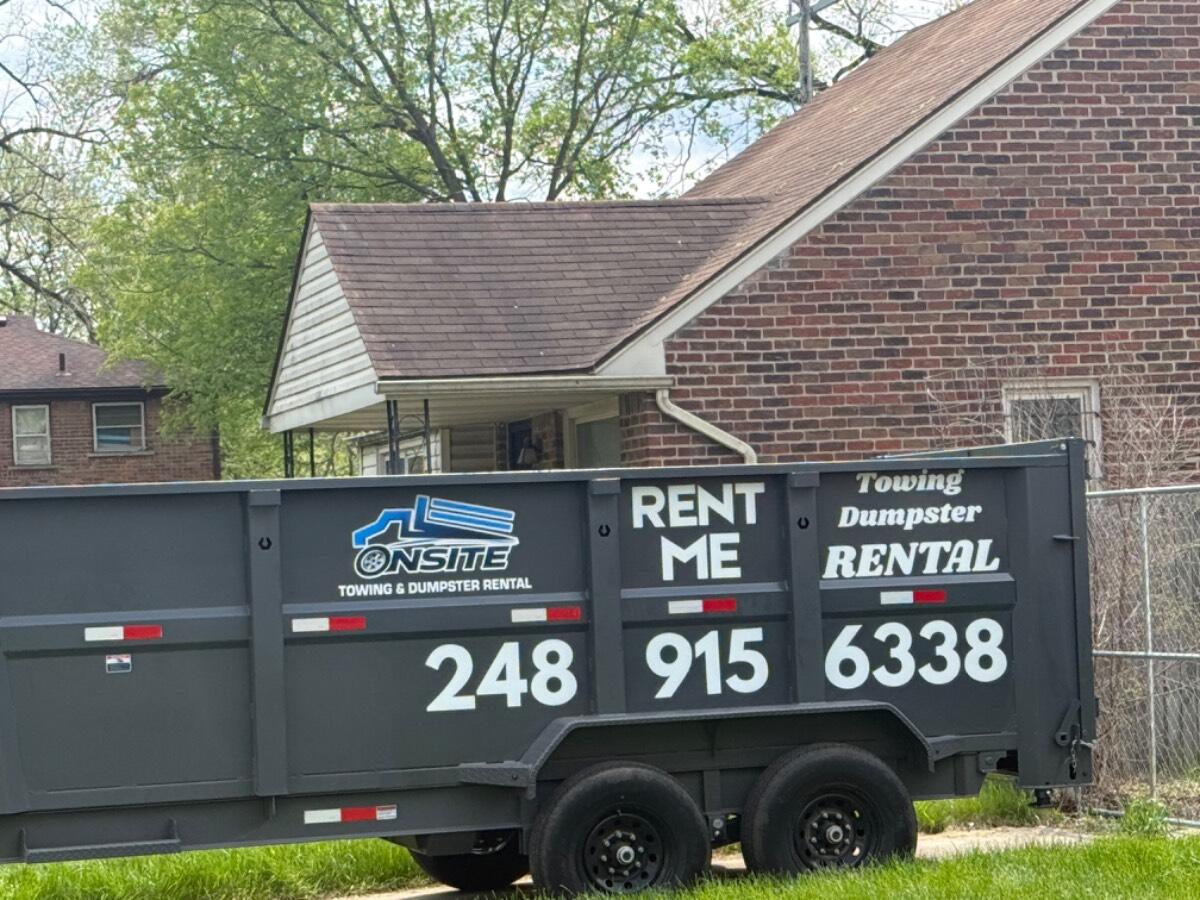 2025 ED Trailer 16x8 Dumpster 15 yard Trailer 14000 GVWR