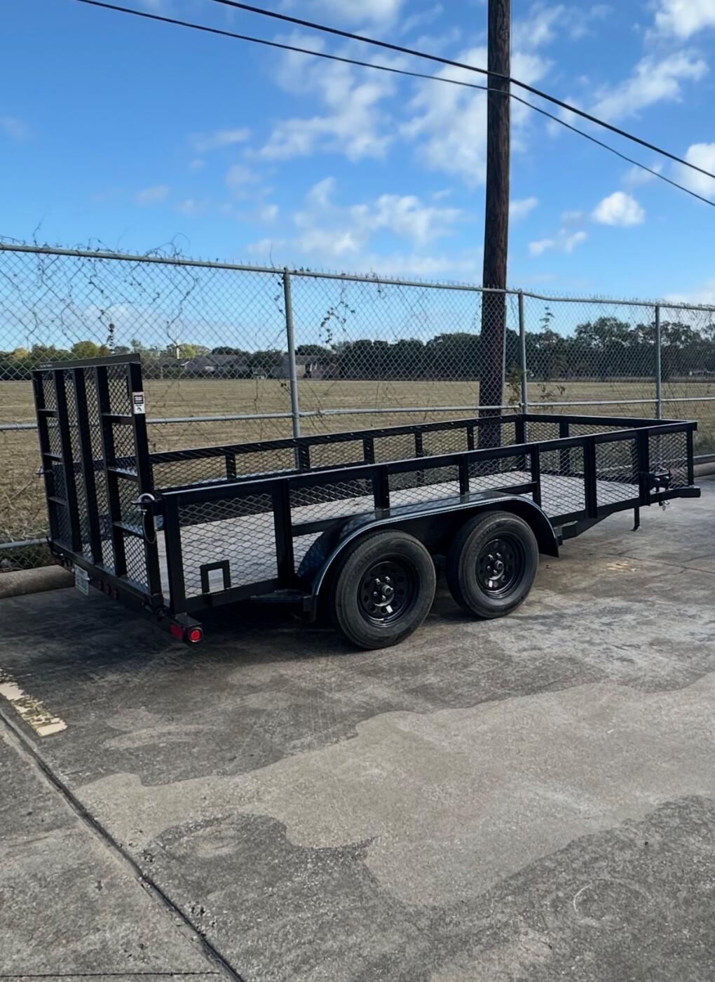2025 Top Hat 14ft by 83in utility trailer