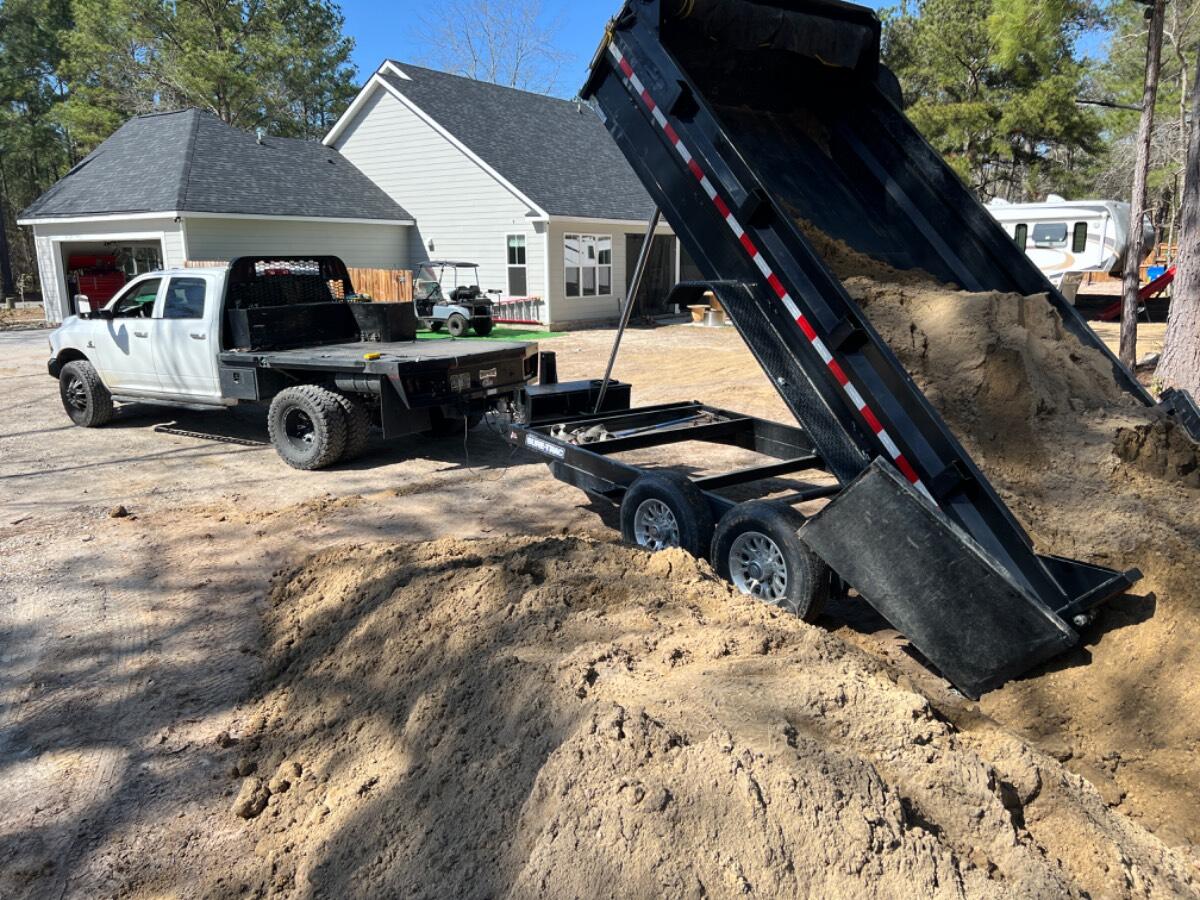 2023 Suretrac 7x14 dump trailer. 2ft walls