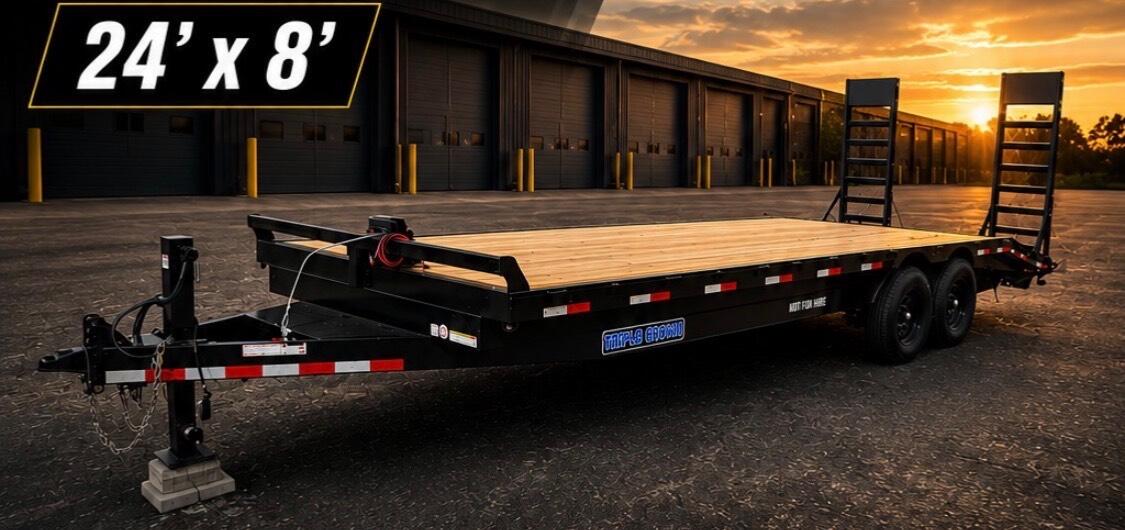 2026 Triple crown Deck over equipment 24x8&rsquo;